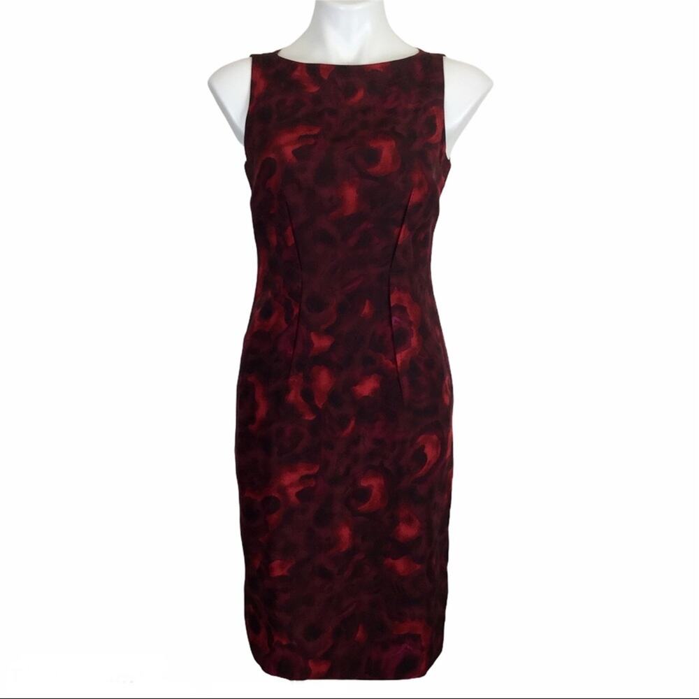 Martin + Osa Silk Floral Sheath Dress
